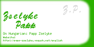 zselyke papp business card